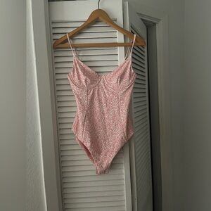 Onia Rosette White Chelsea One Piece Swimsuit